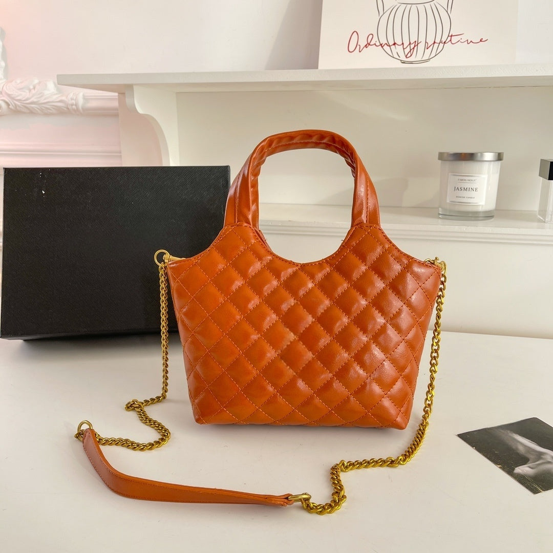 Women's New Temperament Joker Metal Chain Rhombic Cross-body