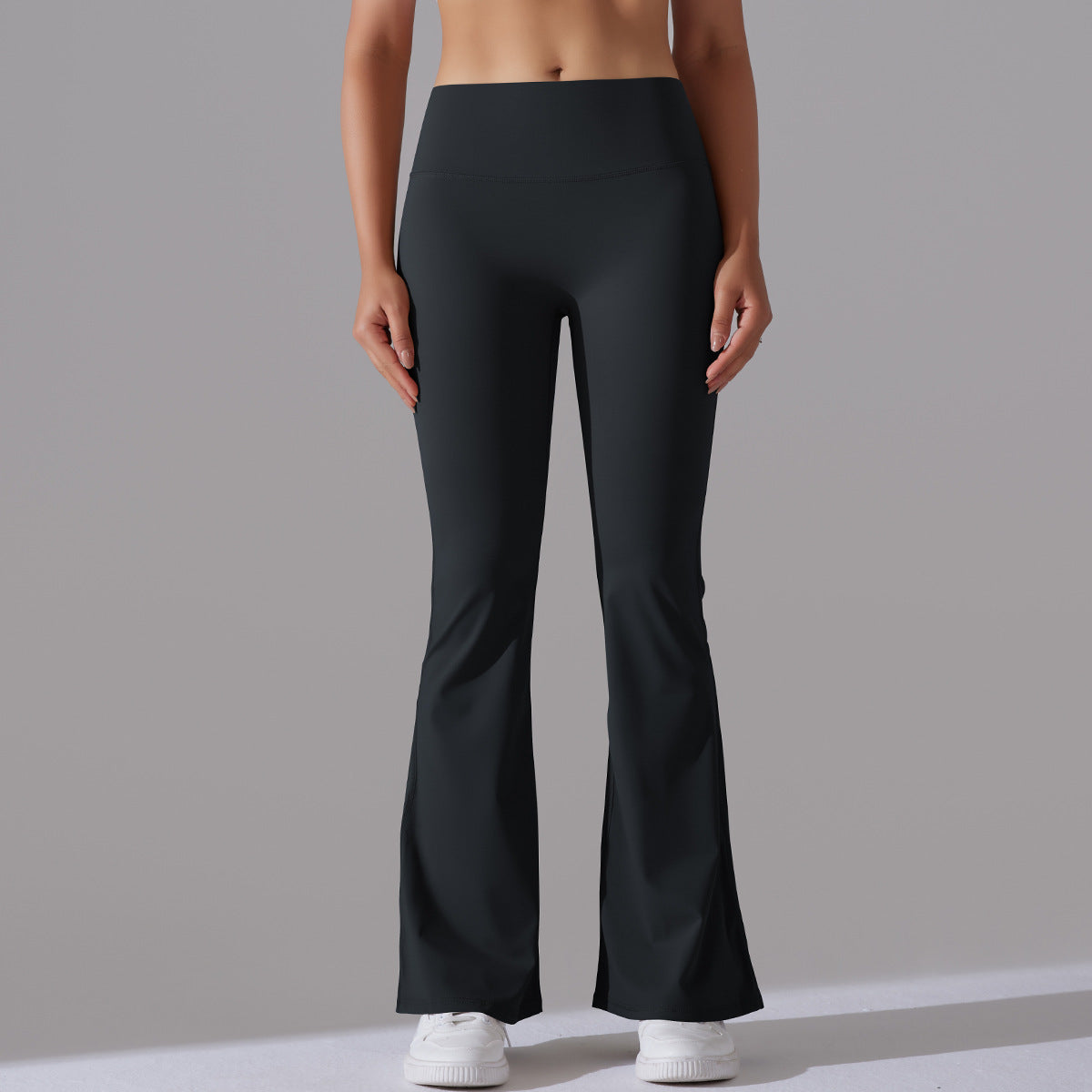 Women's New Double-sided Sanding High Waist Sports Wide-leg Pants Running Fitness Yoga Flared Pants