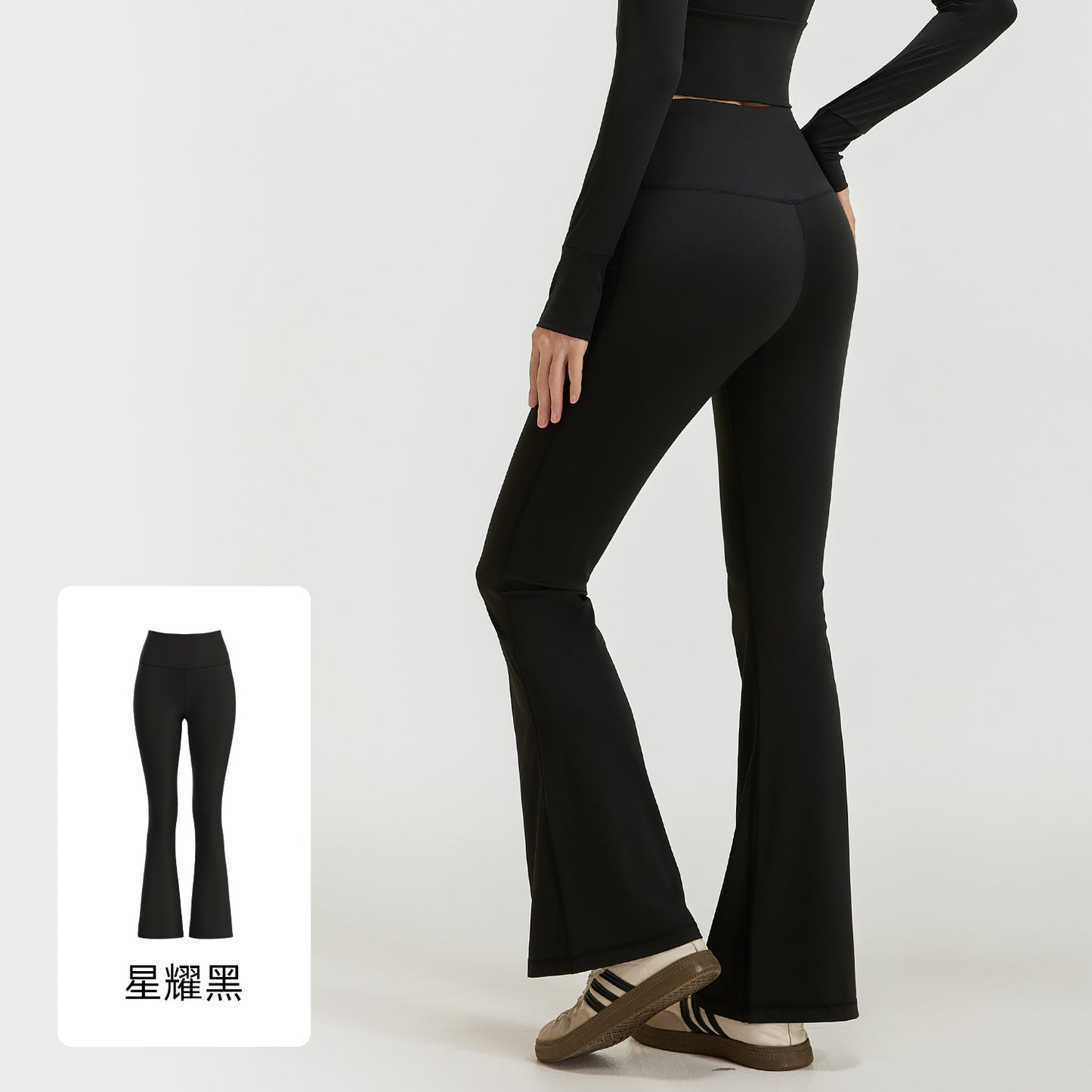 Women's new fashion high waist hip nude yoga pants Pilates sports micro-La fitness pants