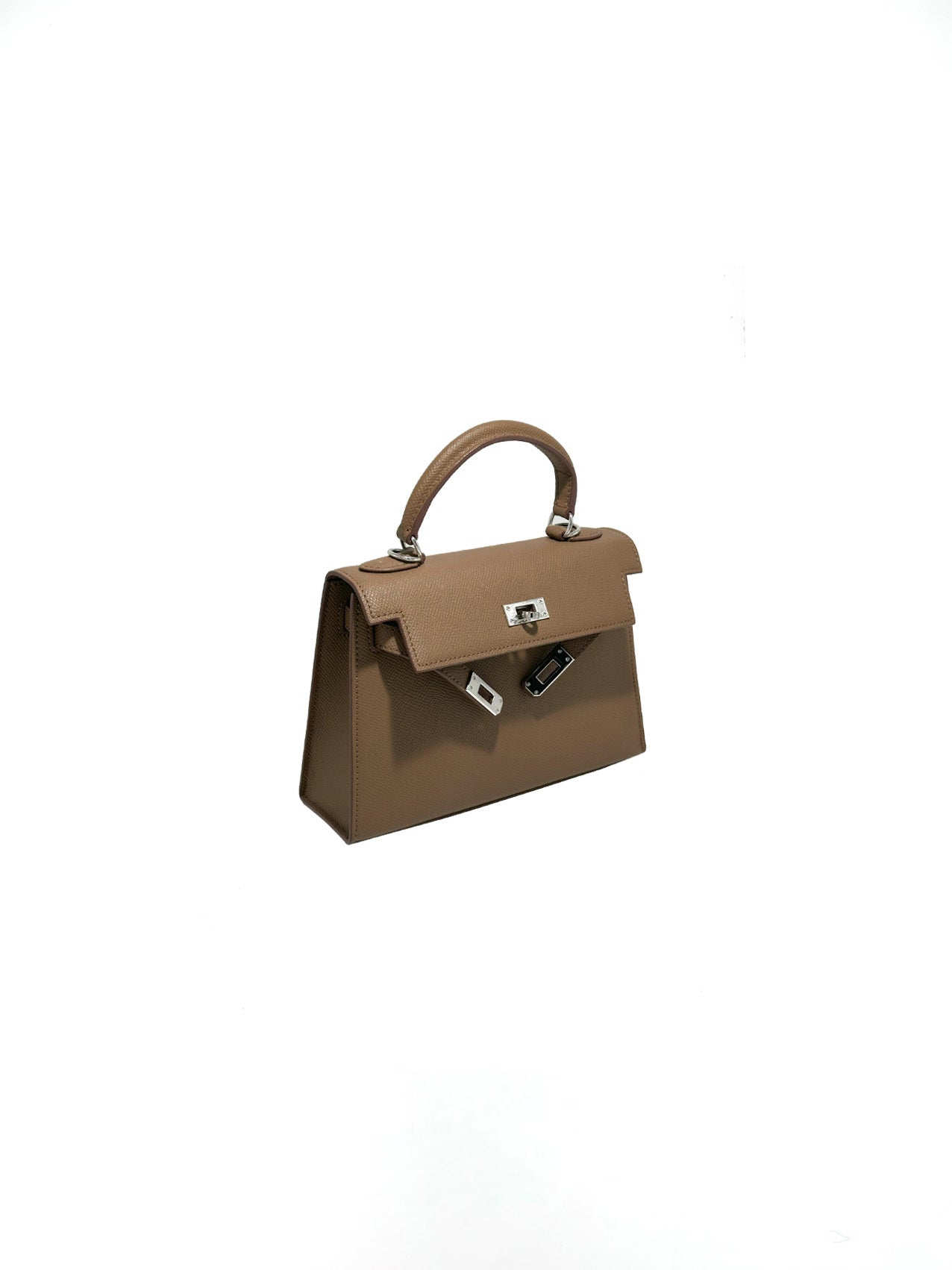 Women's New Temperament Joker Leather Palm Print Shoulder Messenger Bag Joker Portable Small Bag.