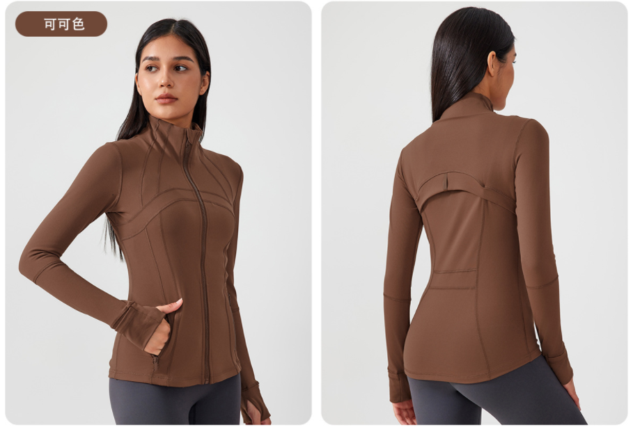 LU Autumn and Winter New Stretch Running Fitness Yoga Long Sleeve Jacket