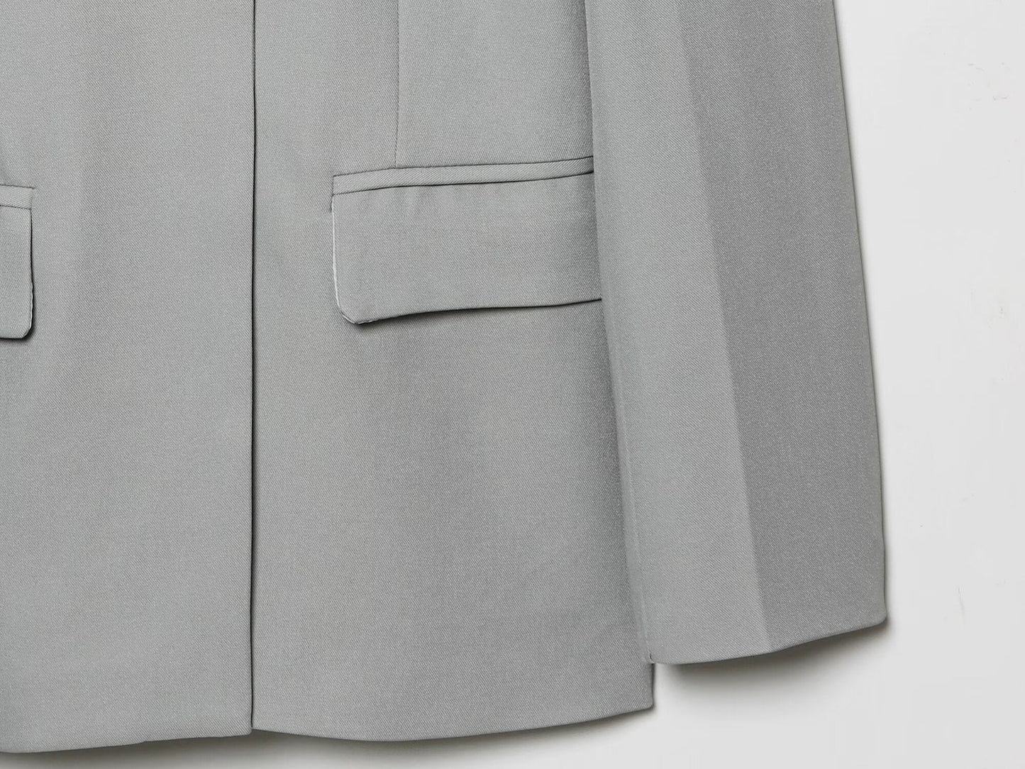 suit Women's 2 pieces long sleeved contrasting collar Blazer Coat +Pants