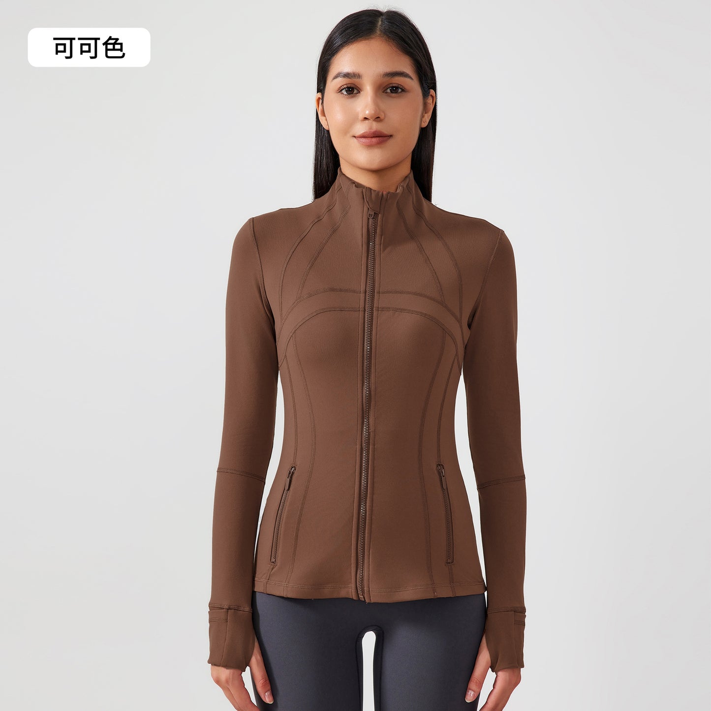 LU Autumn and Winter New Stretch Running Fitness Yoga Long Sleeve Jacket