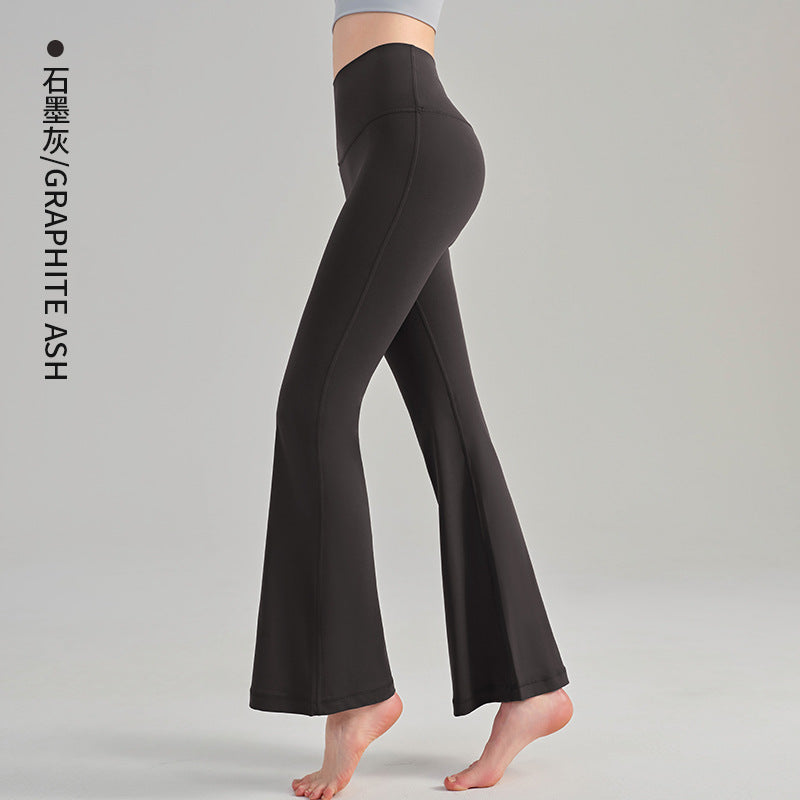 Women's New Nude High Waist Hip Yoga Clothes Fitness New Tight Micro-pull Yoga Pants