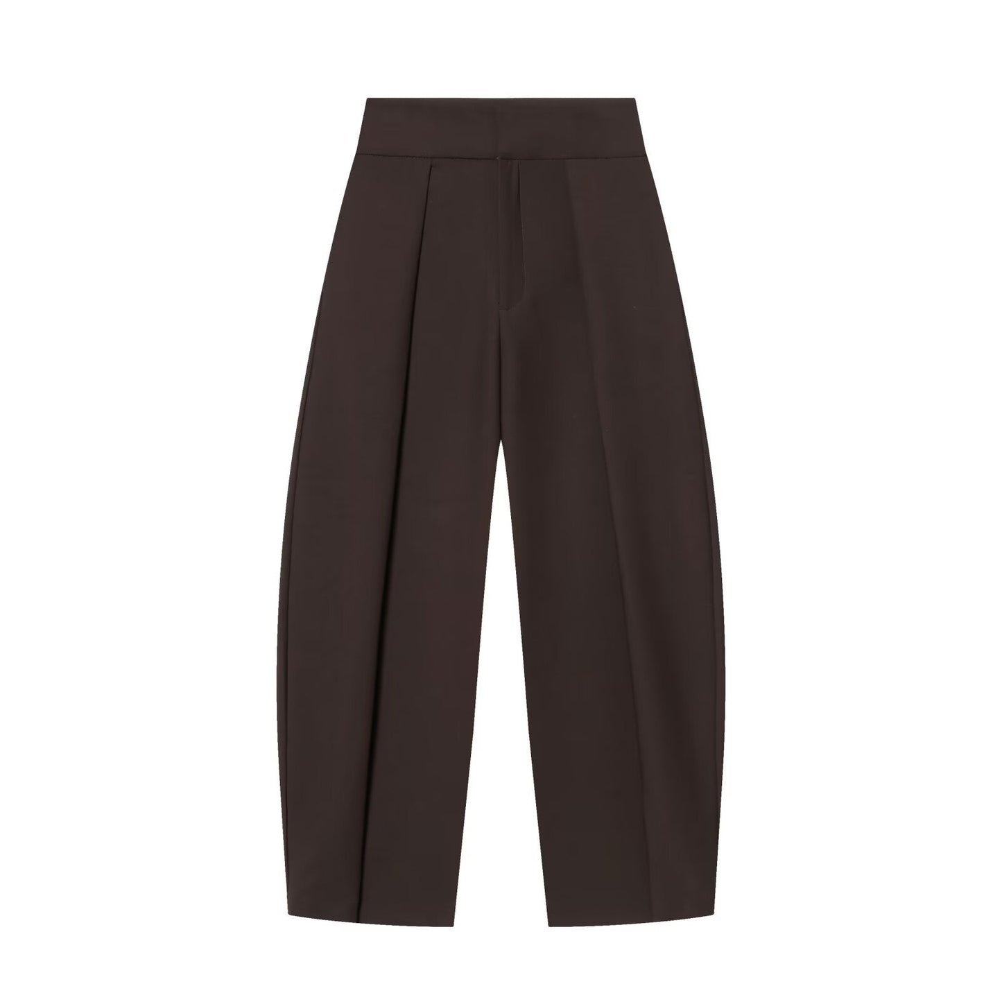 Women's high waisted pleated balloon version casual pants