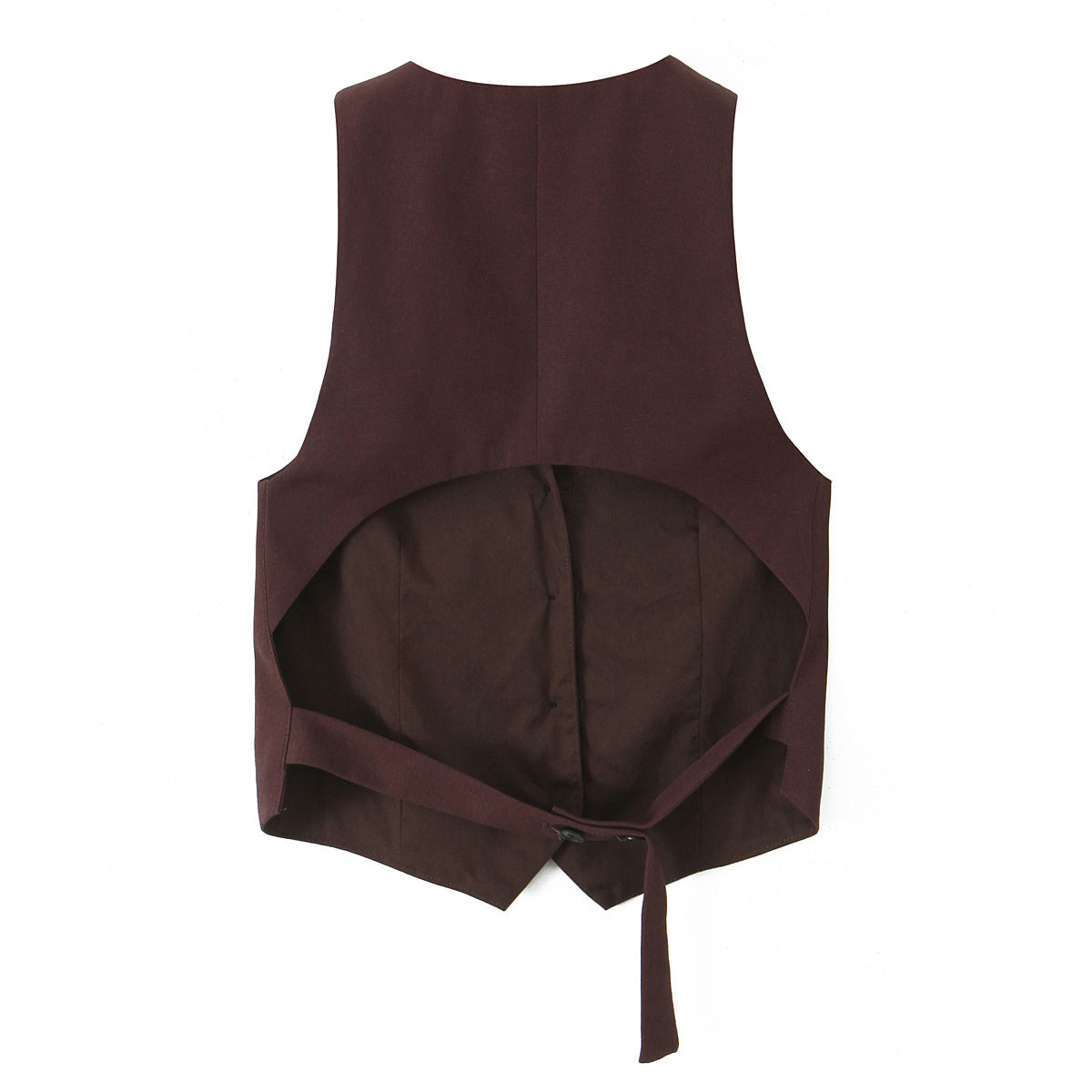 set woman 2 pieces2025 Fashion Back opening design waistcoatTops Vintage Female + Pants Women's suit