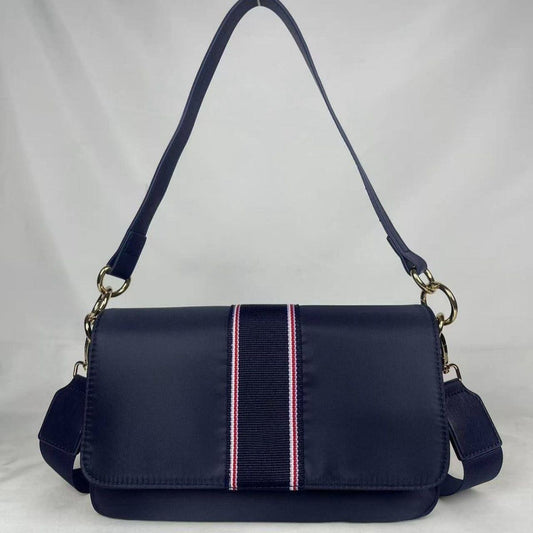 Women's New Fashion Joker Nylon Underarm Bag Wide Shoulder Strap Design Crossbody Bag.