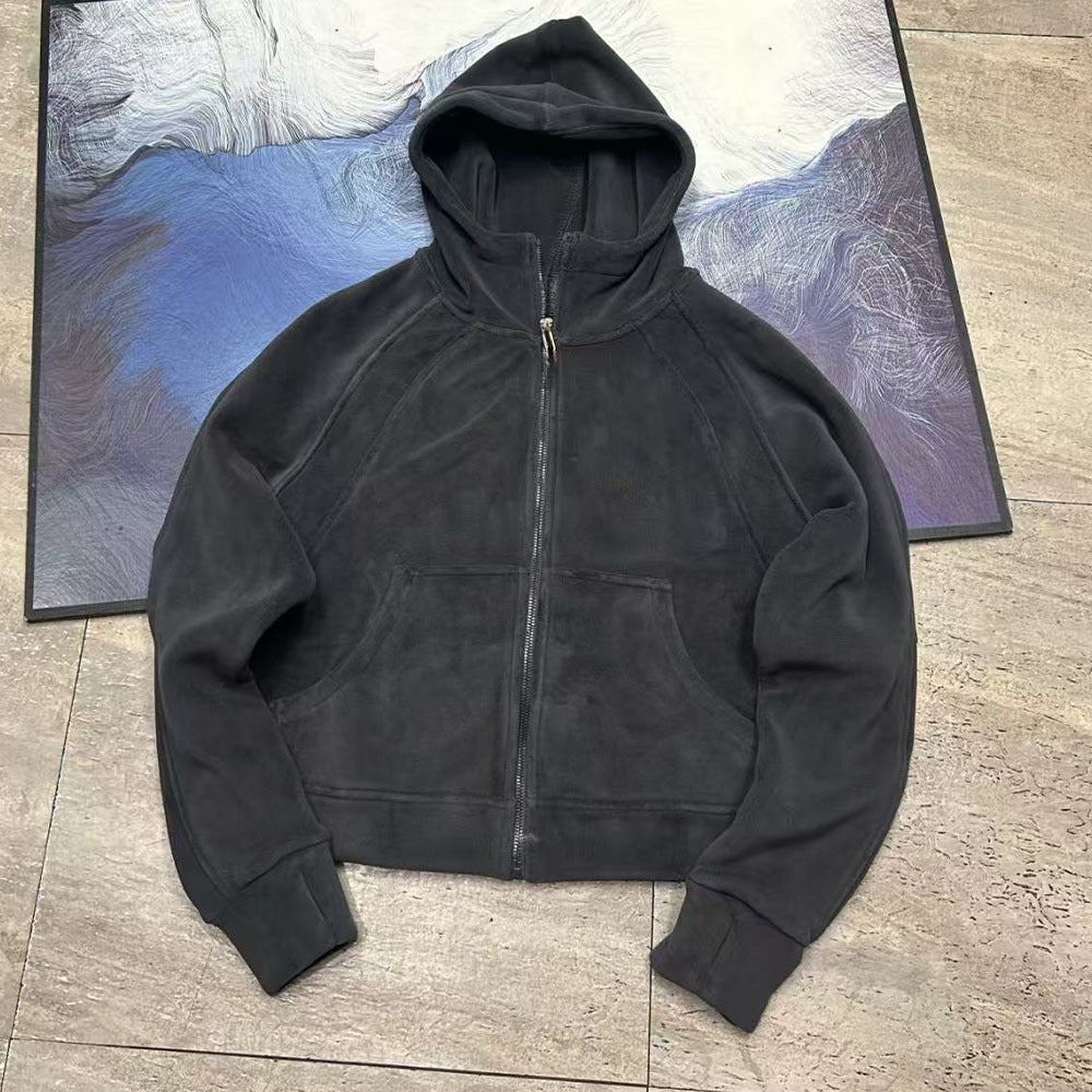 Women's hooded sweater fashion casual hooded coat