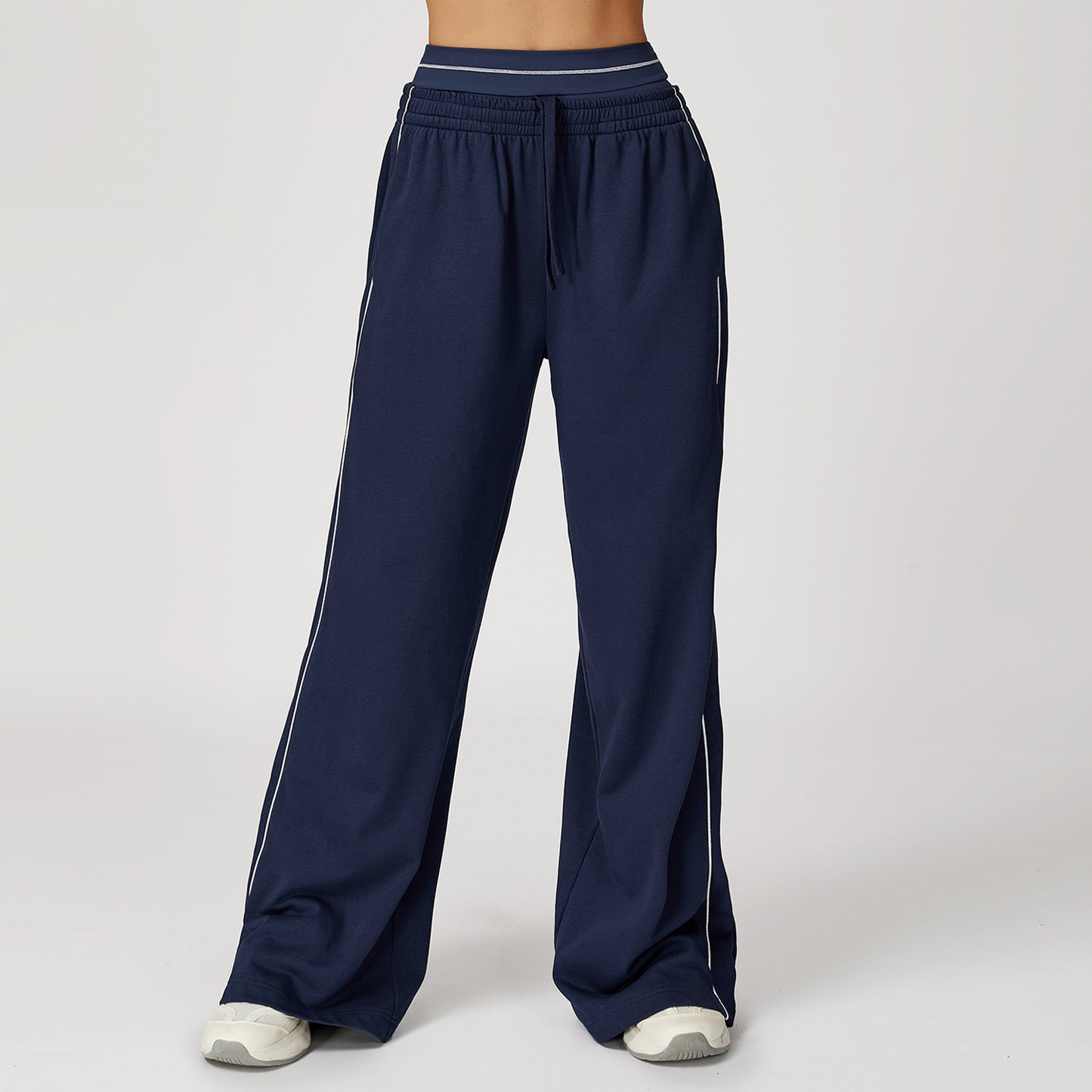 Women's new loose contrast Joker sweatpants