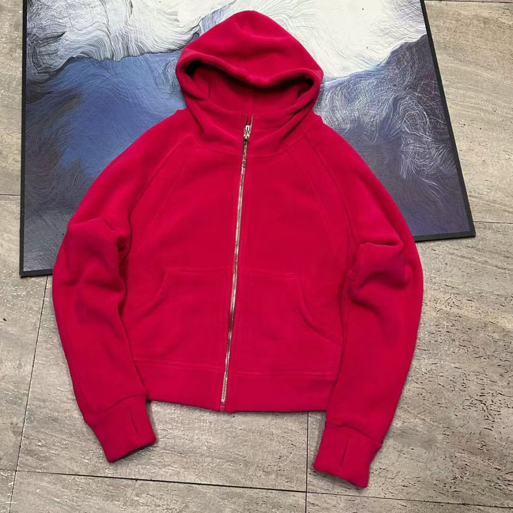 Women's hooded sweater fashion casual hooded coat