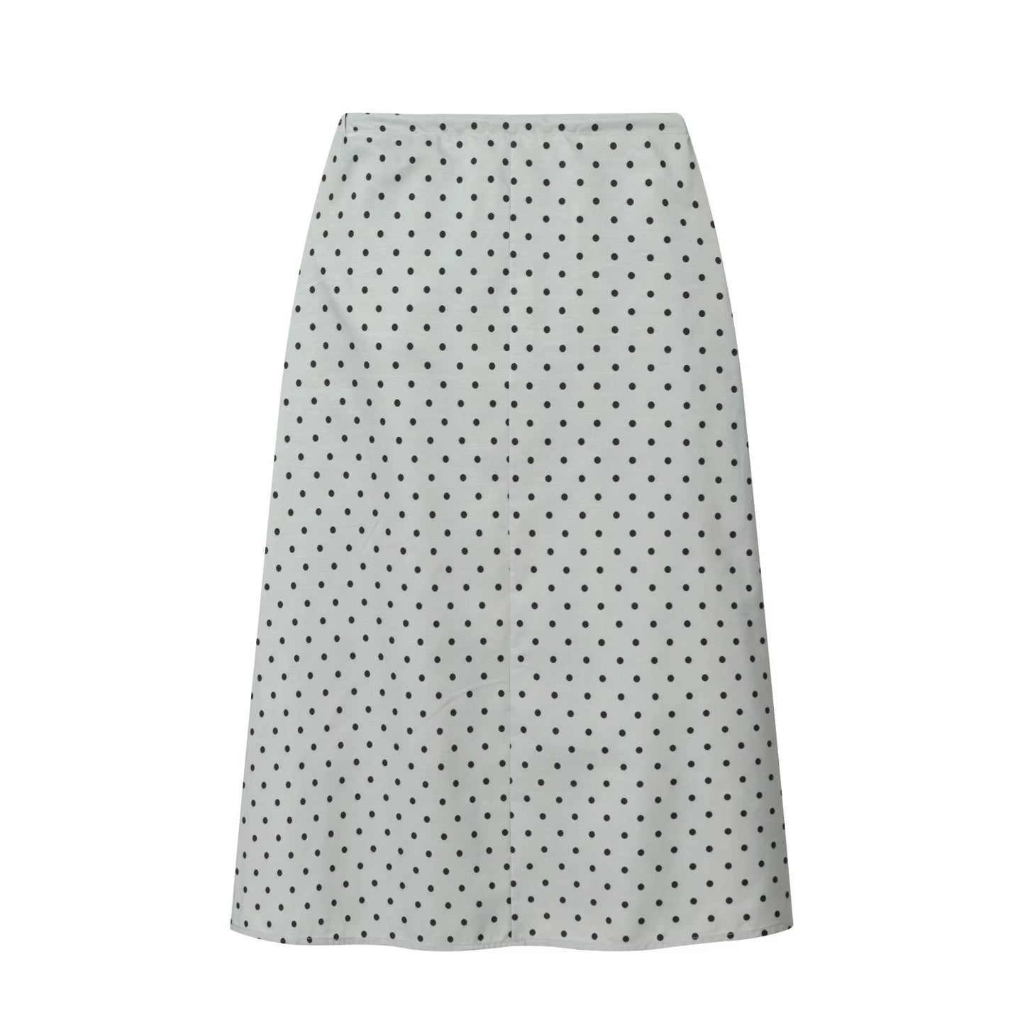 Women's bow decoration casual polka dot MIDI skirt