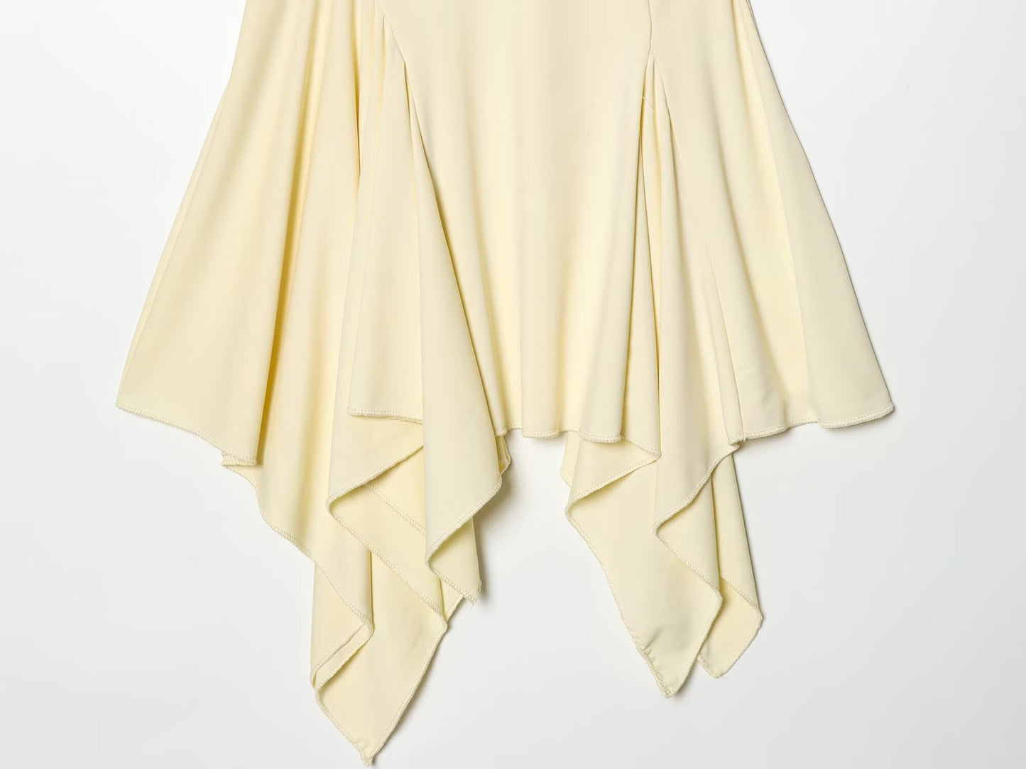 Women's asymmetric thin shoulder strap dress