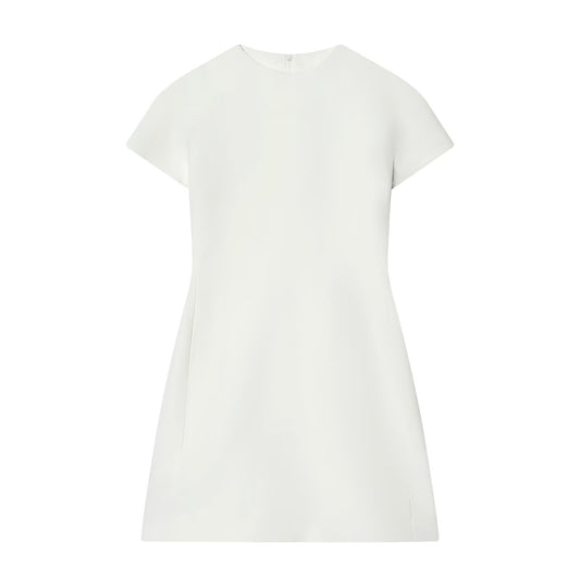 Women's slim O Neck short sleeved mini dress