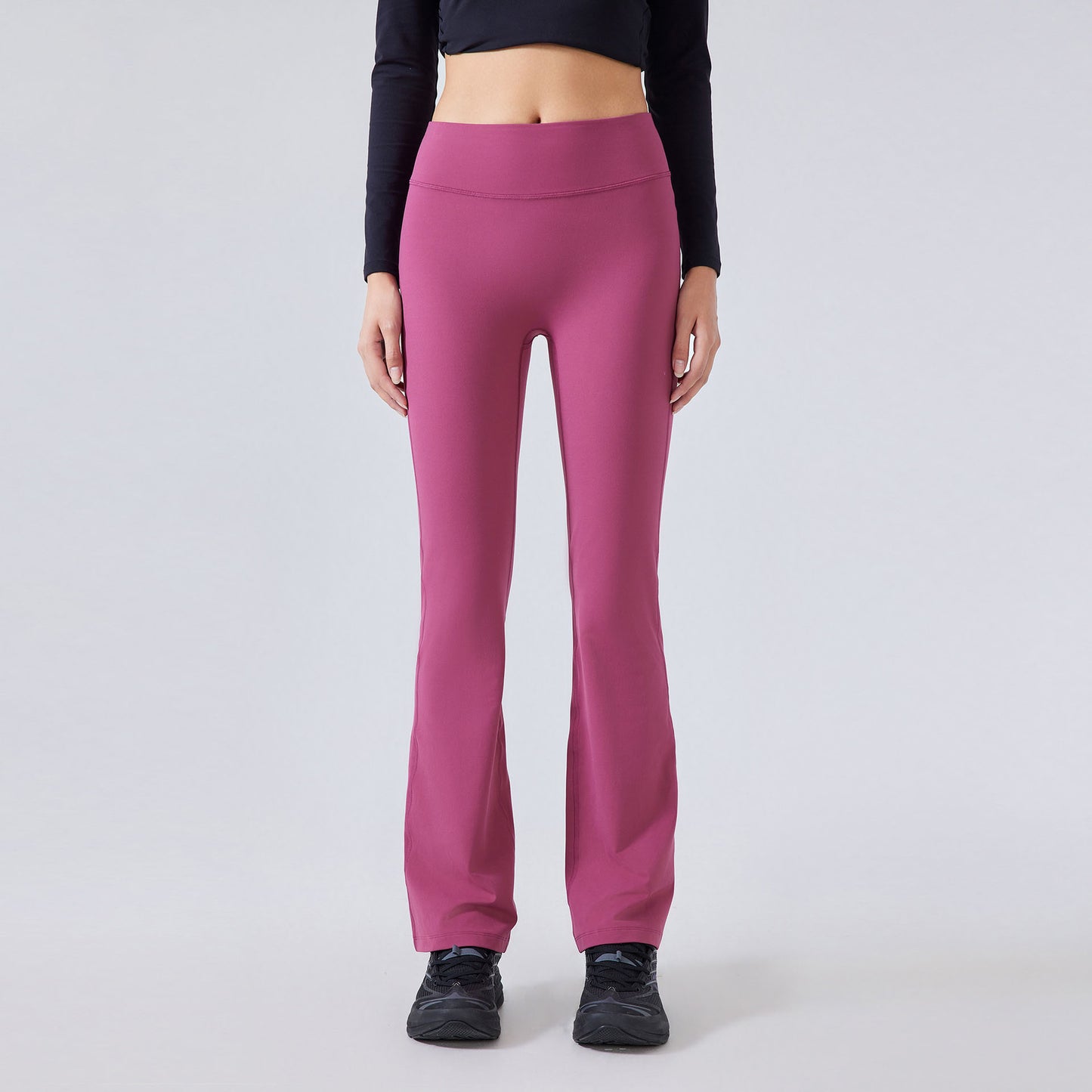 LU Women's new velvet elastic sports bell bottoms