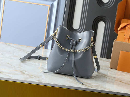 Women's New Joker Large-capacity Braided Chain Bucket Bag Shoulder Slung Handbag