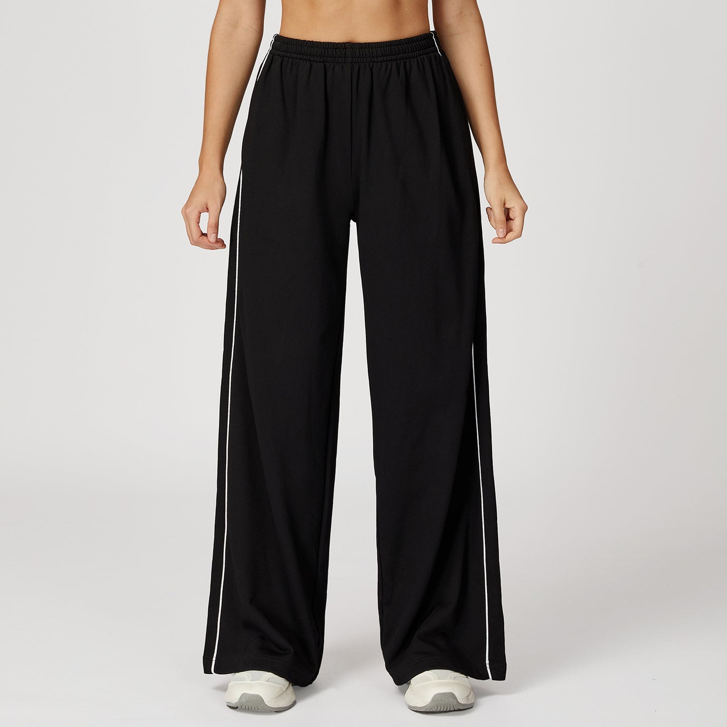 Women's new loose contrast Joker sweatpants