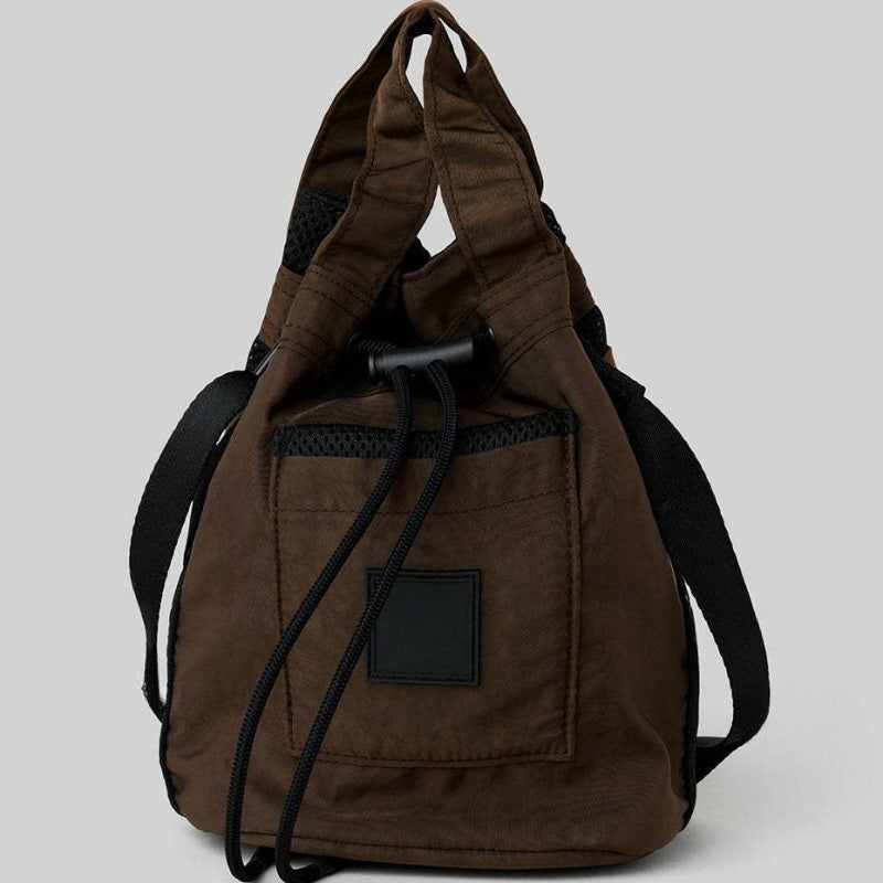 Women's Bucket Bag Leisure Sports Messenger Bag Small Portable Yoga Bag Outdoor Storage Bag