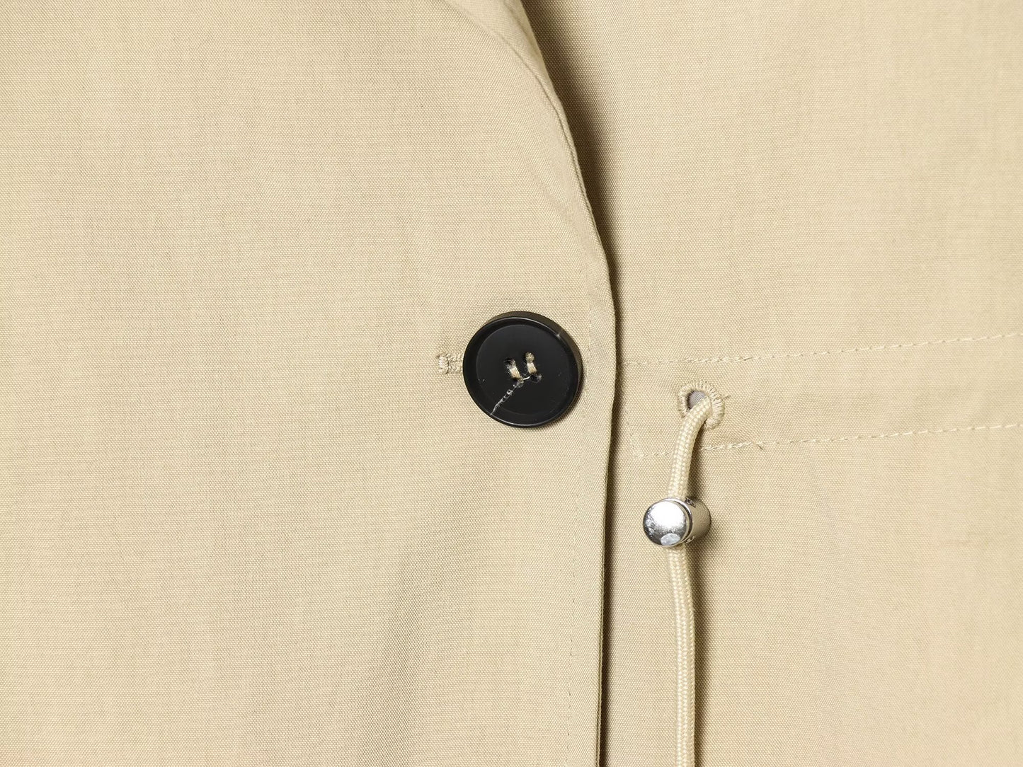 Women's adjustable waist short windbreaker Coat