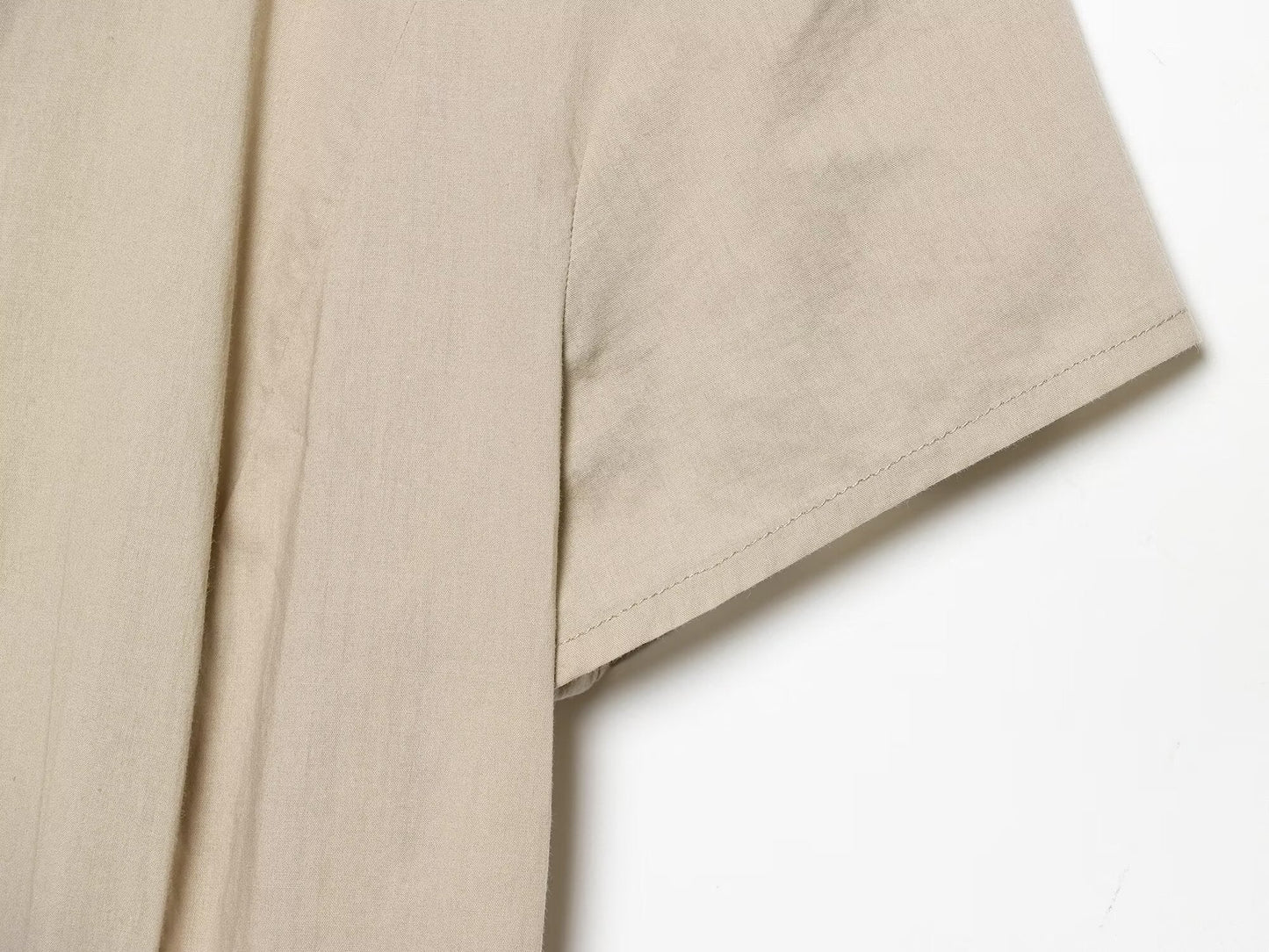 Women's slim shirt style pleated mini dress