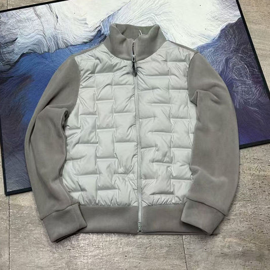 Women's new warm splicing down jacket