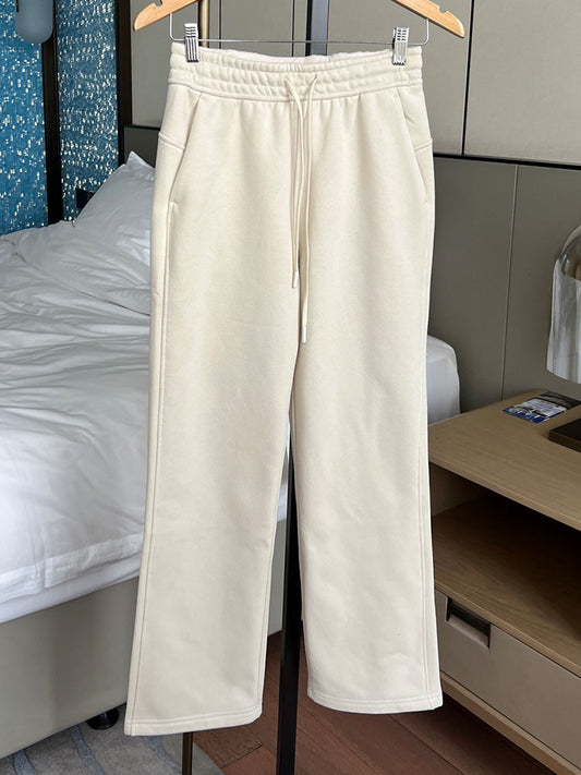 LU Women's new Joker warm plus velvet straight pants