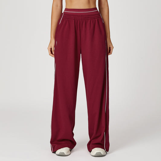 Women's new loose contrast Joker sweatpants