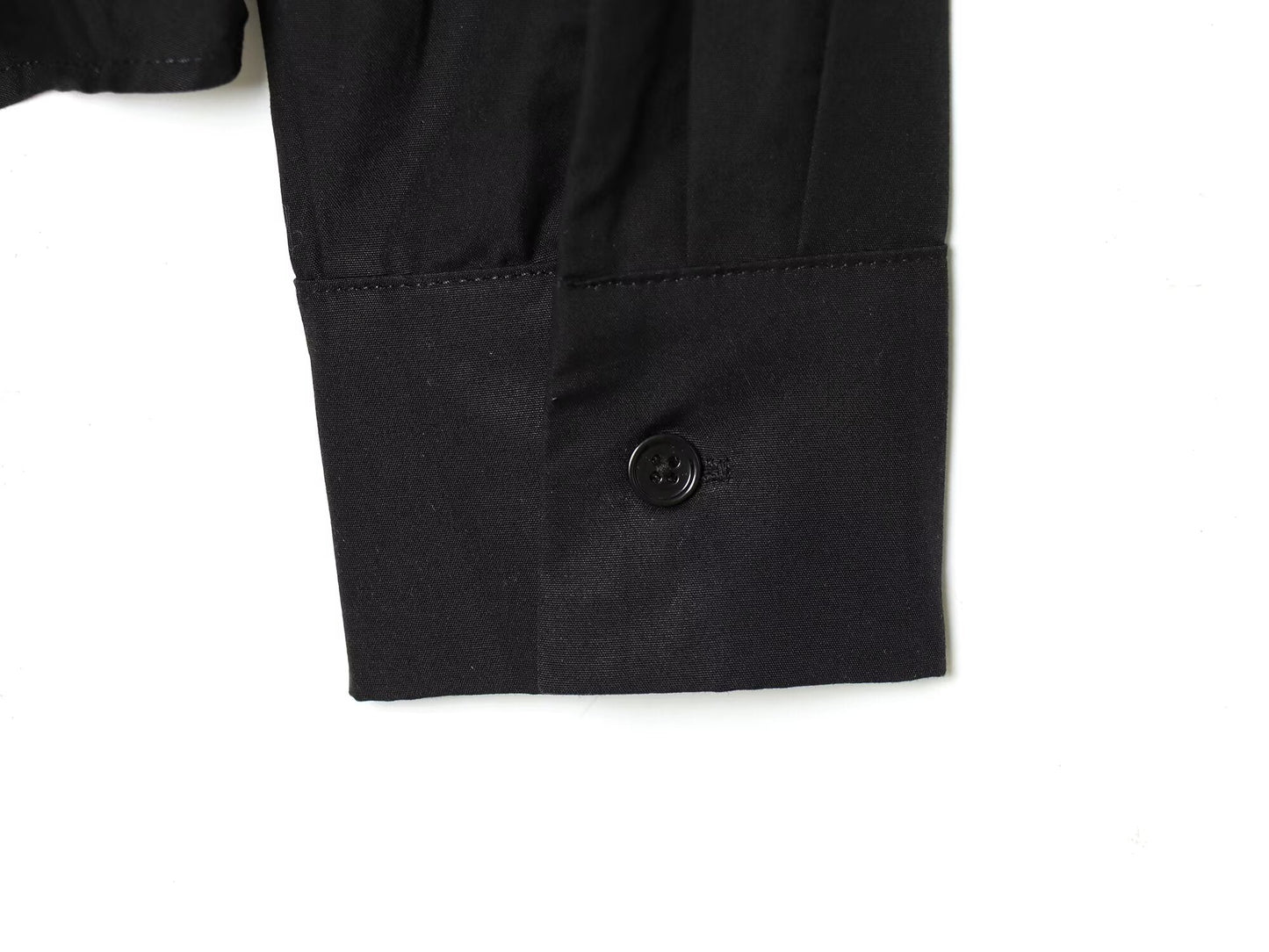 Women's pleated design slim lapel shirt