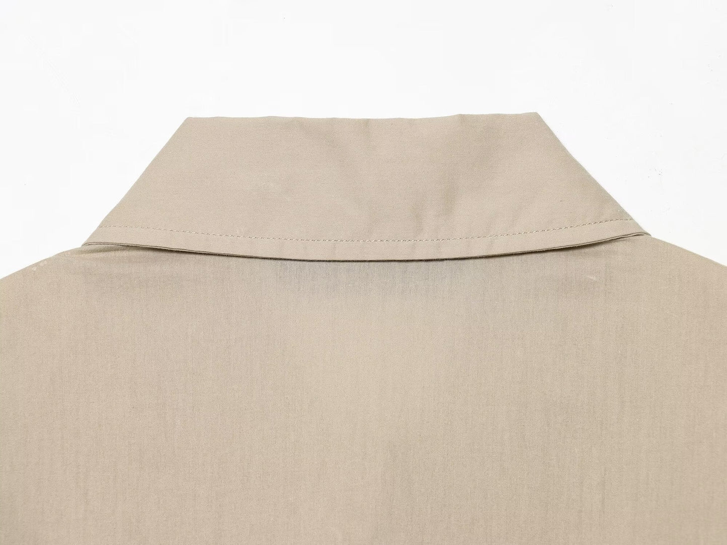 Women's slim shirt style pleated mini dress