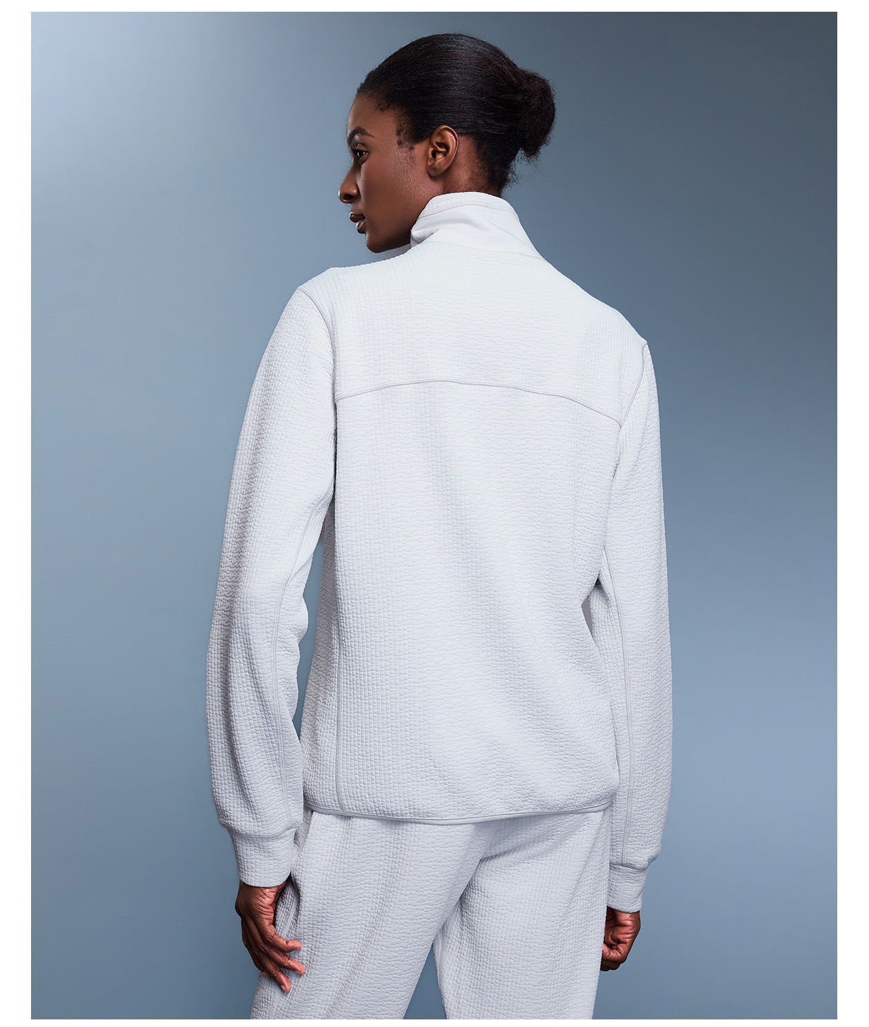 Women's new stitching collar sports coat