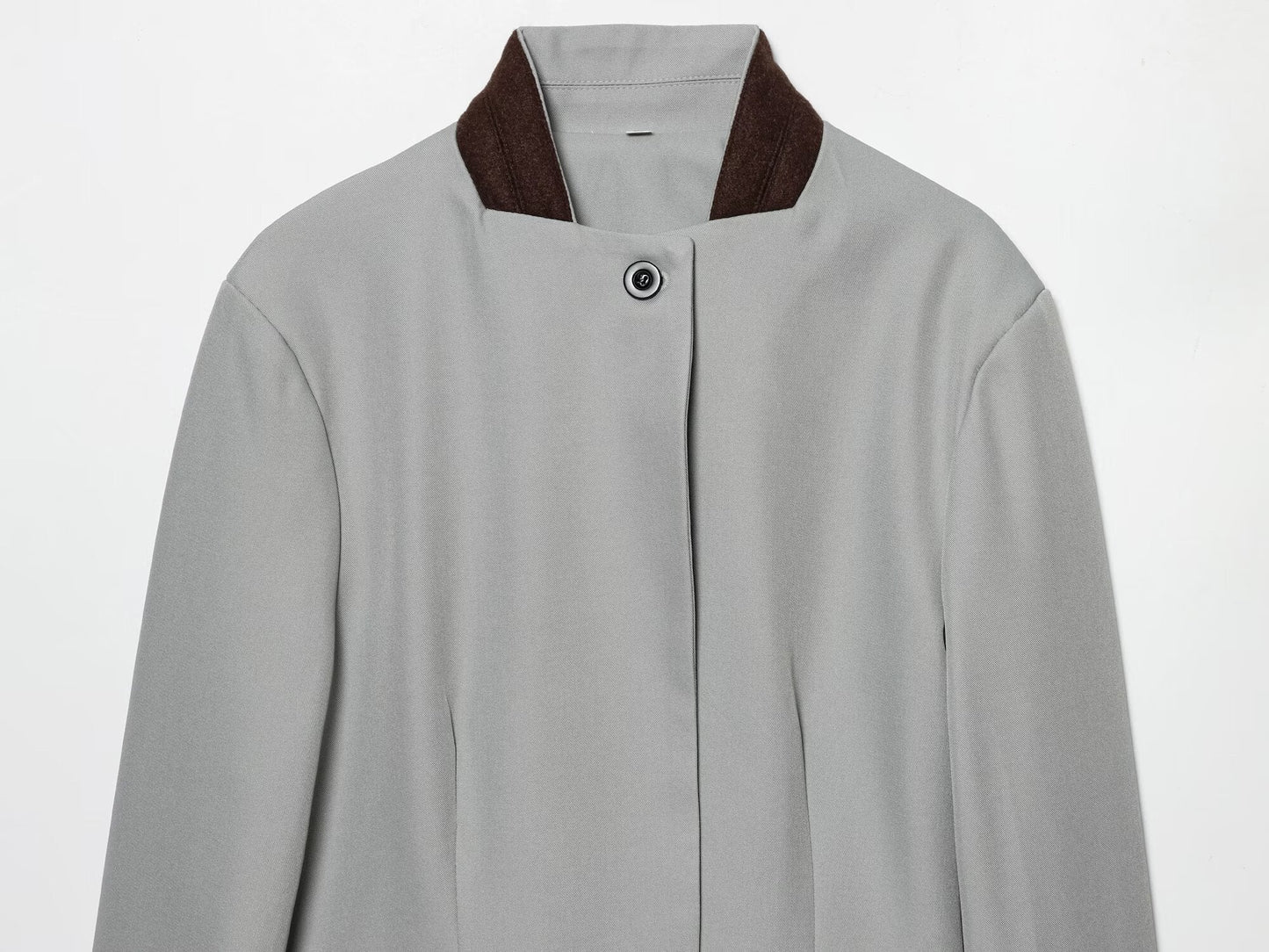 suit Women's 2 pieces long sleeved contrasting collar Blazer Coat +Pants