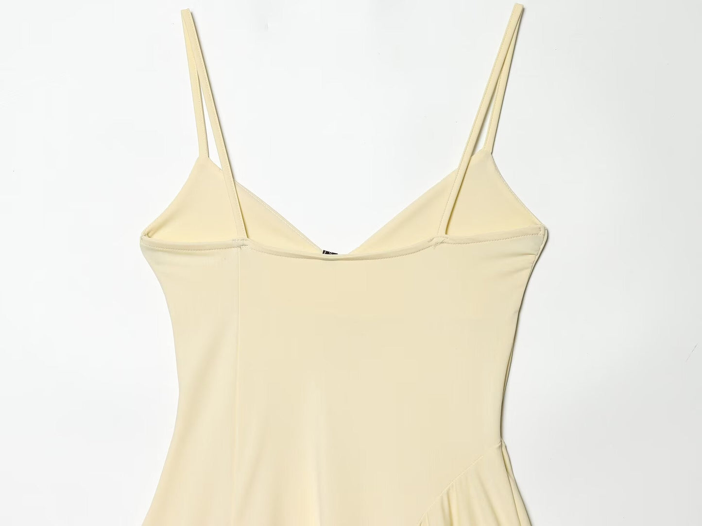 Women's asymmetric thin shoulder strap dress