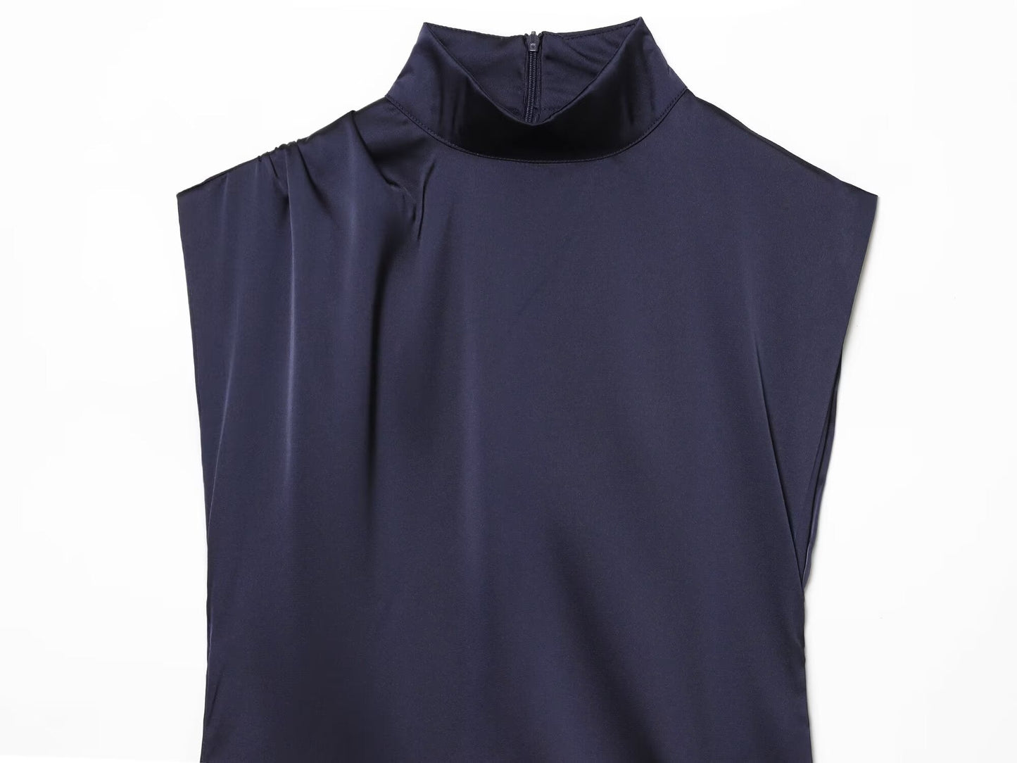 Women's lace patchwork satin texture mini dress