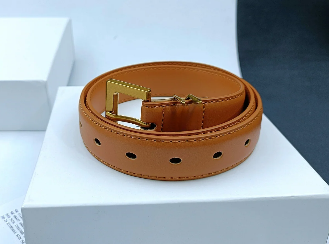 Casual Fashion Joker Multi-color Pin Buckle Design Women's Thin Belt Belt
