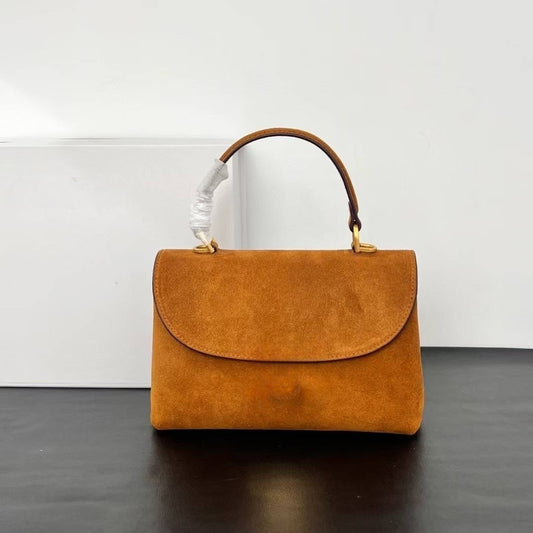 Women's New Joker Matte Leather Metal Lock Flip Design Shoulder Slung Handbag.