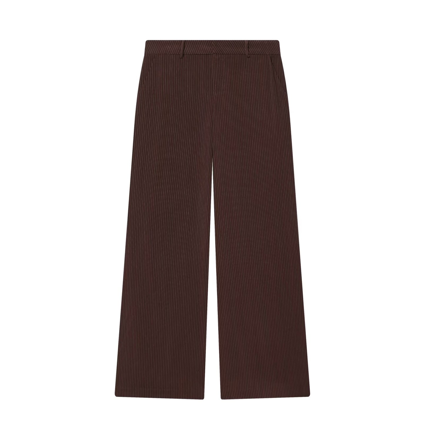 suit Women's 2 pieces sleeveless lapel striped zipper vest+Pants