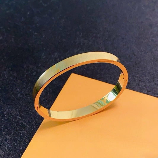 Women's new letter carving narrow bracelet