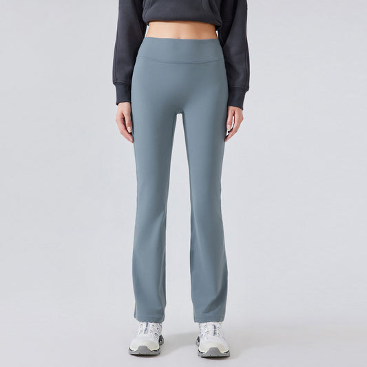 LU Women's new velvet elastic sports bell bottoms