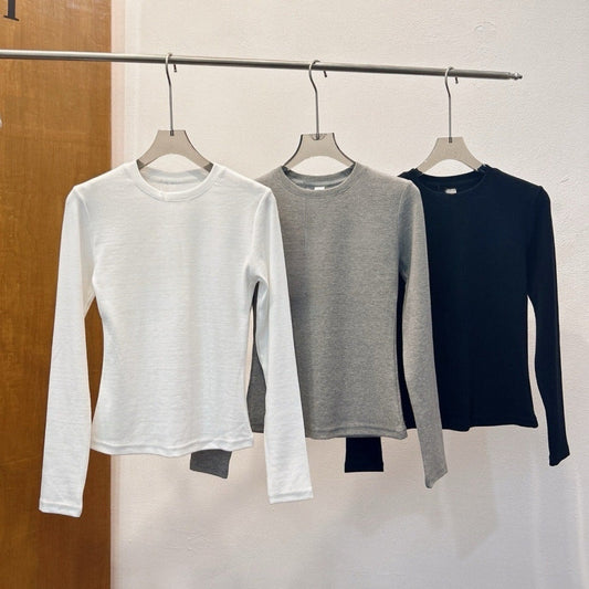 Women's new Joker slim elastic bottoming shirt