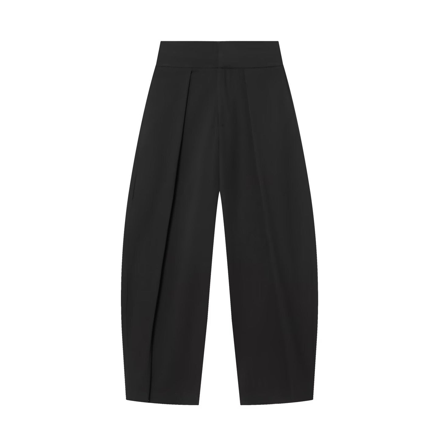 Women's high waisted pleated balloon version casual pants