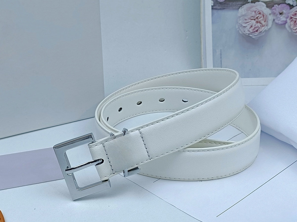 Casual Fashion Joker Multi-color Pin Buckle Design Women's Thin Belt Belt