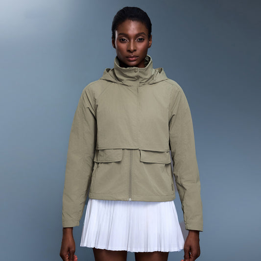 Women's new waterproof and wear-resistant sports windbreaker coat