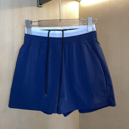 Women's leisure sports fake two-piece shorts