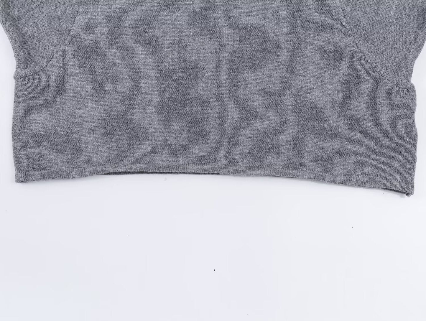 Women's O Neck short sleeved loose knit Shirt