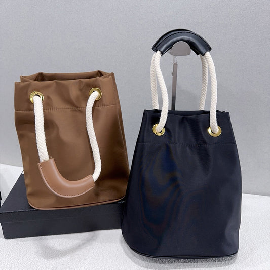 Women's 2025 Casual Joker Rope Drawstring Bucket Bag Shoulder Crossbody Bag